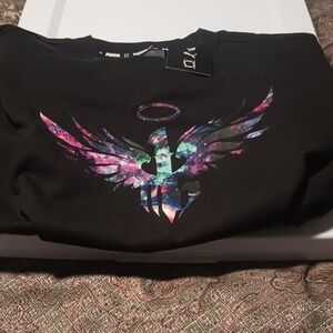 Puma Black Multicolor Winged Graphic Sweatshirt